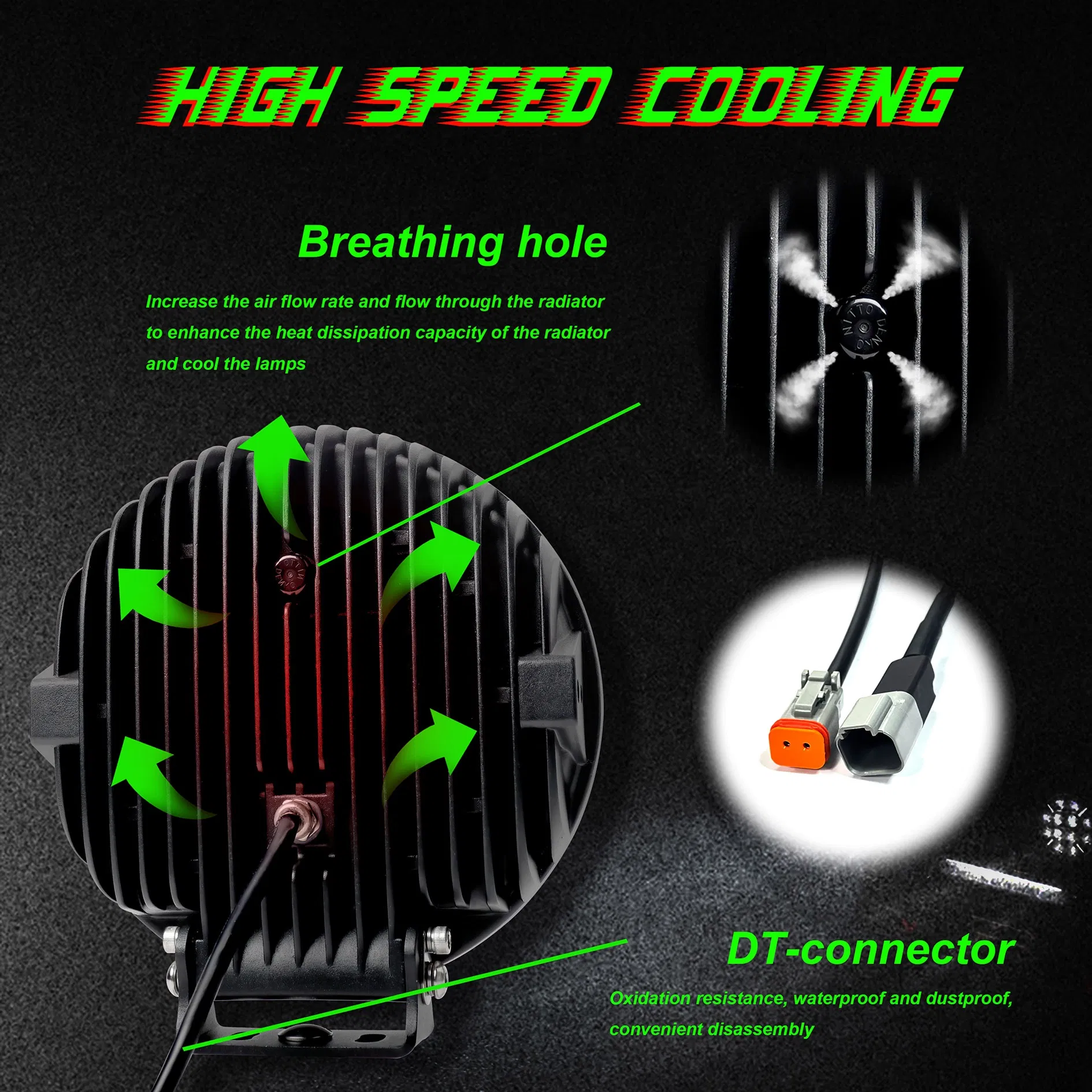 9 Inch Super Slim Bright Bumper Grilles Car Roof Truck SUV Offroad 4WD Vehicles LED Driving Light