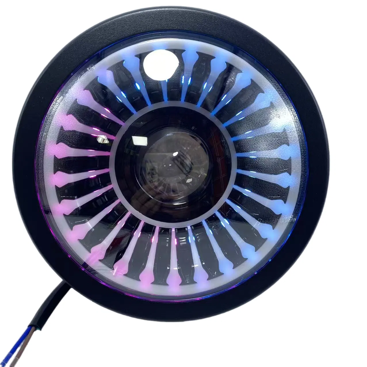 Super Bright 12V-24V Round Motorcycle LED Headlight for Motorcycle Auxiliary Headlight Lamp