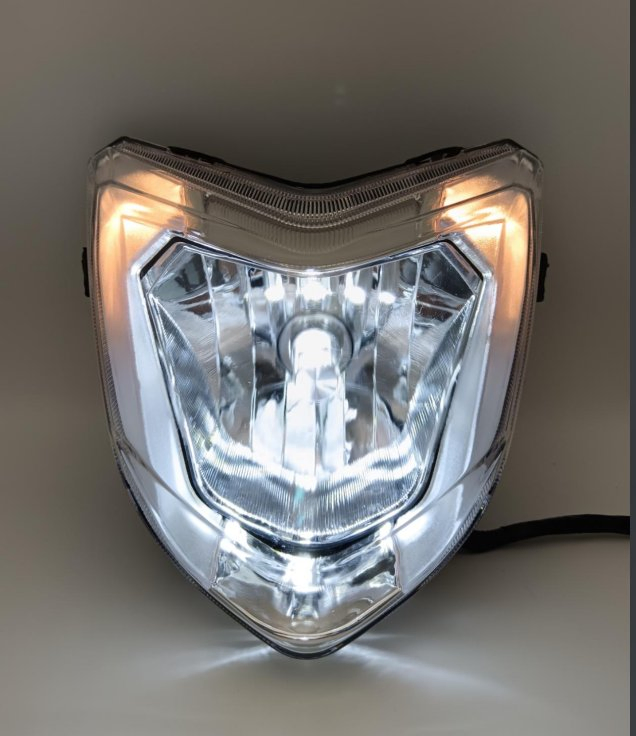 LED Headlights of Motorcycle