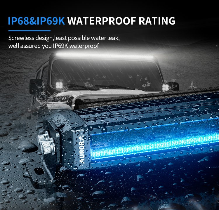 Aurora Offroad Driving IP68 LED Light Bar Modular for Car Truck UTV ATV Jeep Light