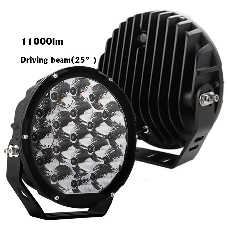Round IP68 Strobe Lights for Vehicles Car Truck 4X4 106W LED Fog Driving Lights 7inch Auto Lighting Systems
