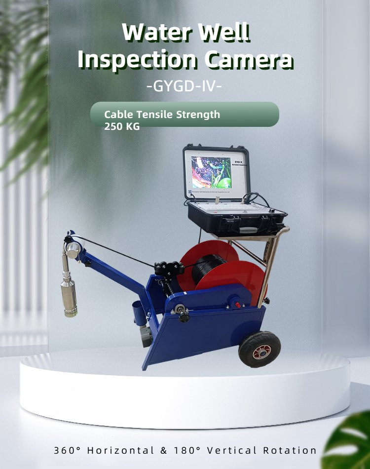 Borehole Inspection CCTV Camera Water Well Inspection Camera Deep Hole Camera System