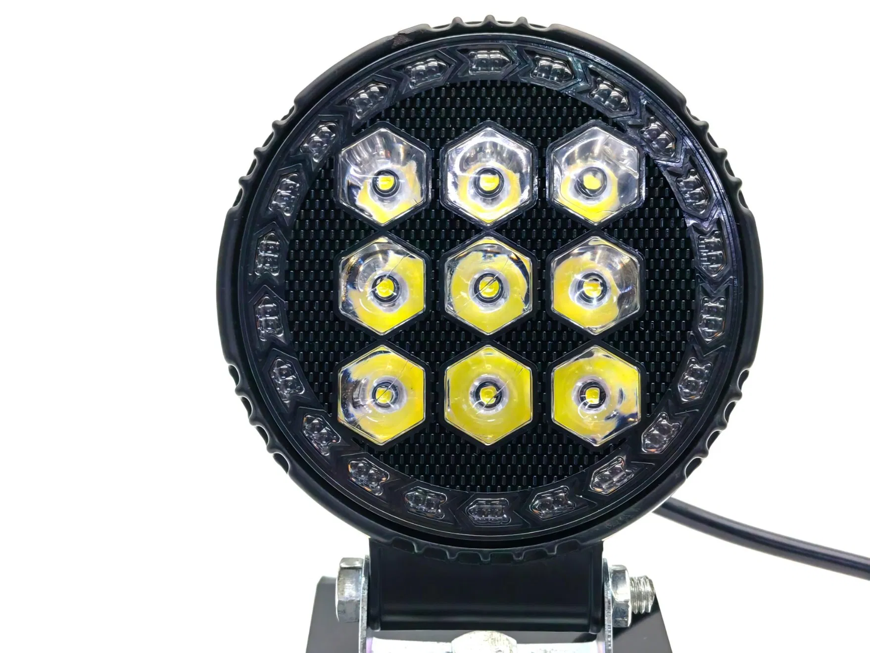 4 Inch Round LED Work Light Signal Daytime Running Light Position DRL Spotlights Auto Lamp Car Light for Offroad Motorcycle Car Roof Fog Lamp 4X4 Truck LED Lamp