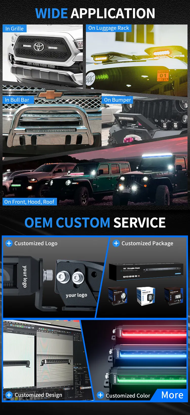 Aurora Offroad LED Light Bar 4