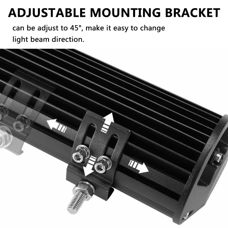 Car Light Triple Row 3030 LED Work Light Bar 4"5"7"9"22"32"42" Two-Color Strobe for Cars off-Road Trucks Auto Exterior Lighting Auto Lamp LED Work Lamp