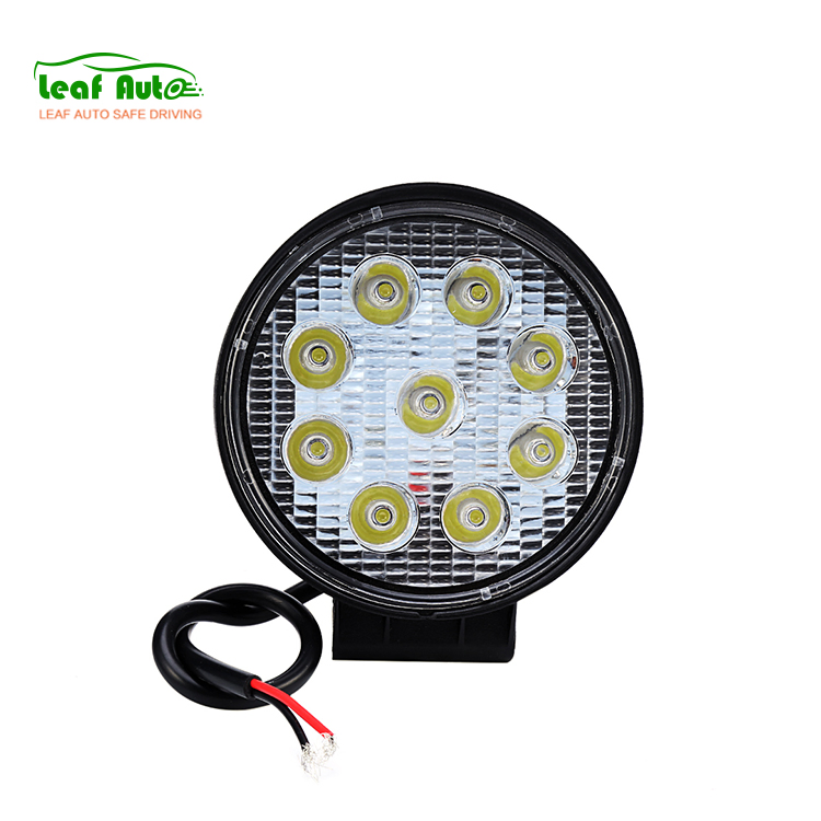 12V 24V 4 Inch Farol De Milha LED 27W Round Luces LED 27W for off Road Tractor Square 27W LED Work Light