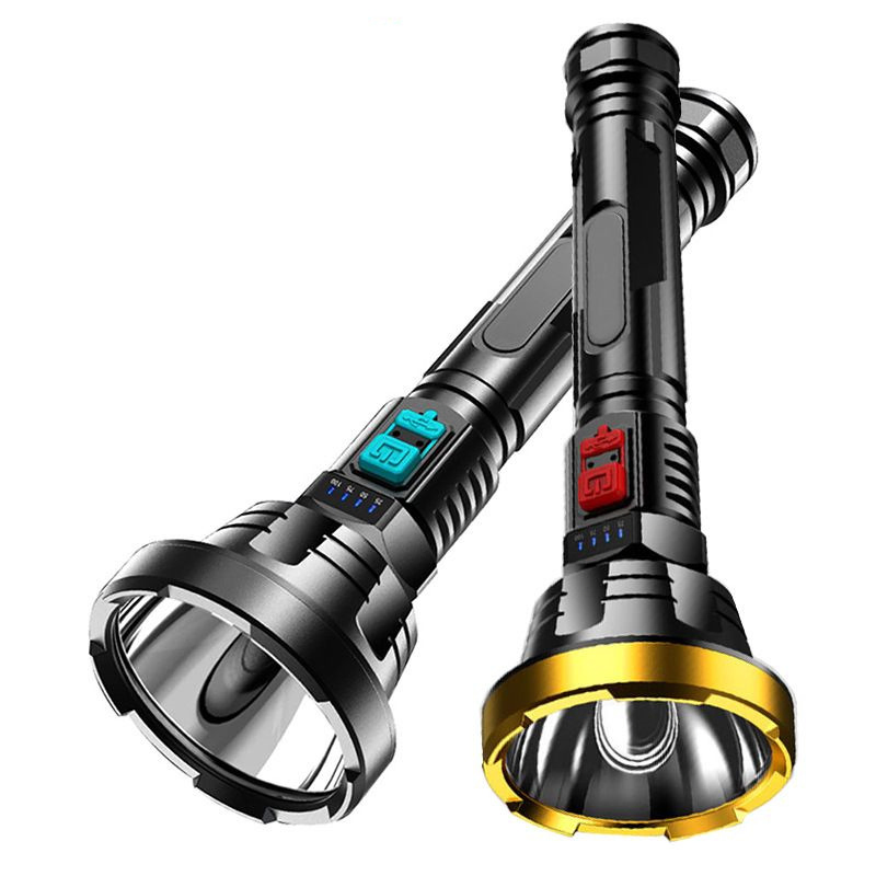 Helius 100000 Lumen 1000m IP66 Waterproof Rechargeable USB P70 LED Flashlights