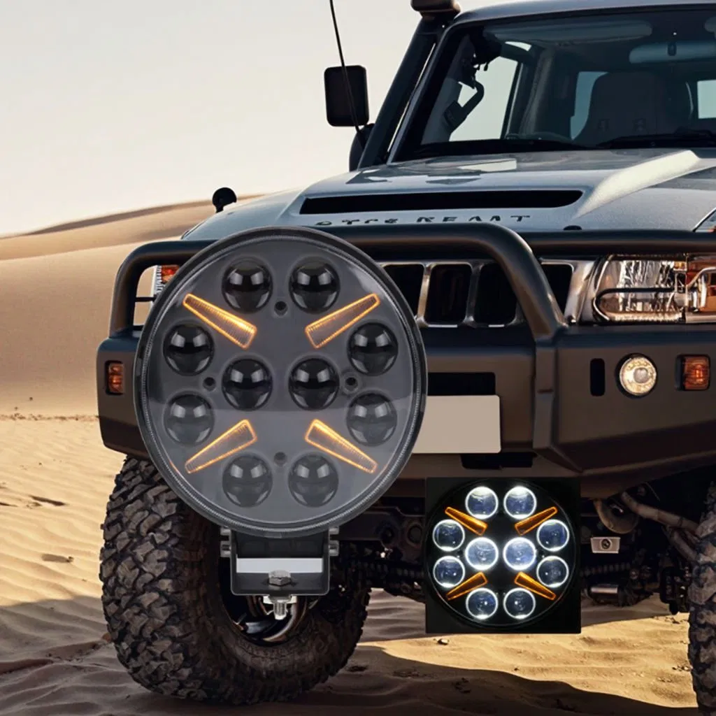 80W LED off-Road Mining Vehicle 3800 Lumen Multi-Function Driving Light