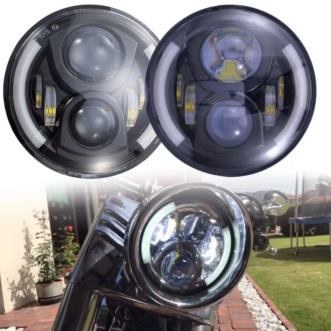 Headlight 7inch Round for Motorcycle Hornet High Low Beam LED Headlight