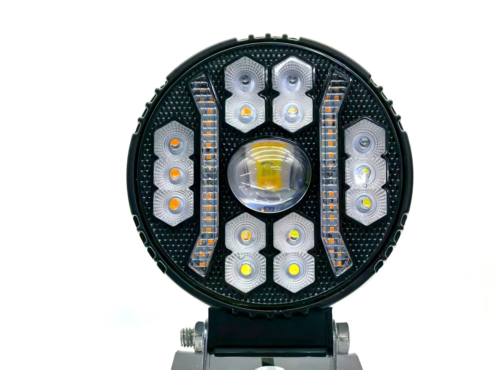 4 Inch Round LED Work Light Signal Daytime Running Light Position DRL Spotlights Auto Lamp Car Light for Offroad Motorcycle Car Roof Fog Lamp 4X4 Truck LED Lamp