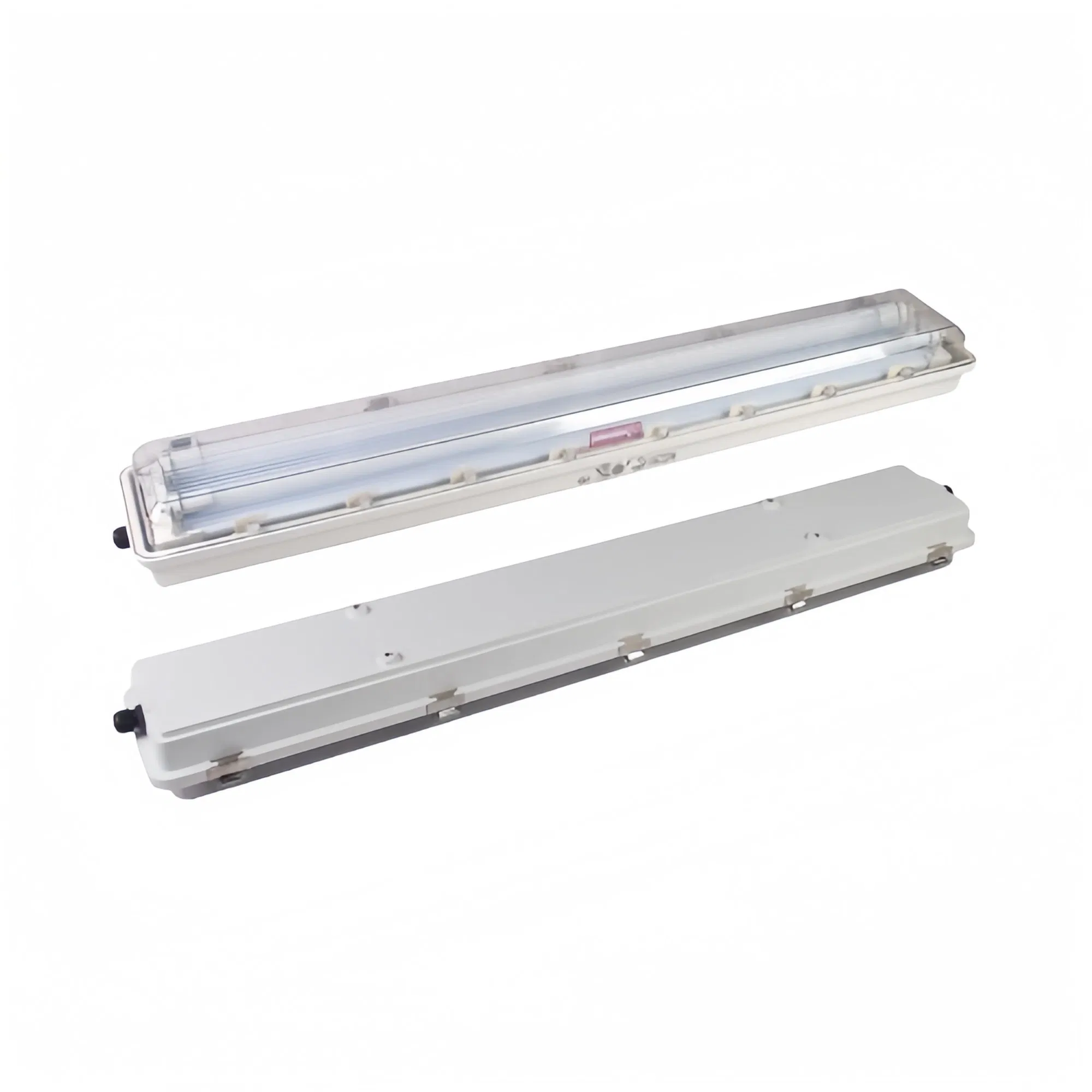 LED Explosion Proof Double Tube Emergency Light ATEX Fluorescent Batten Lamp 18*2W 24*2W 32*2W for Power Facilities