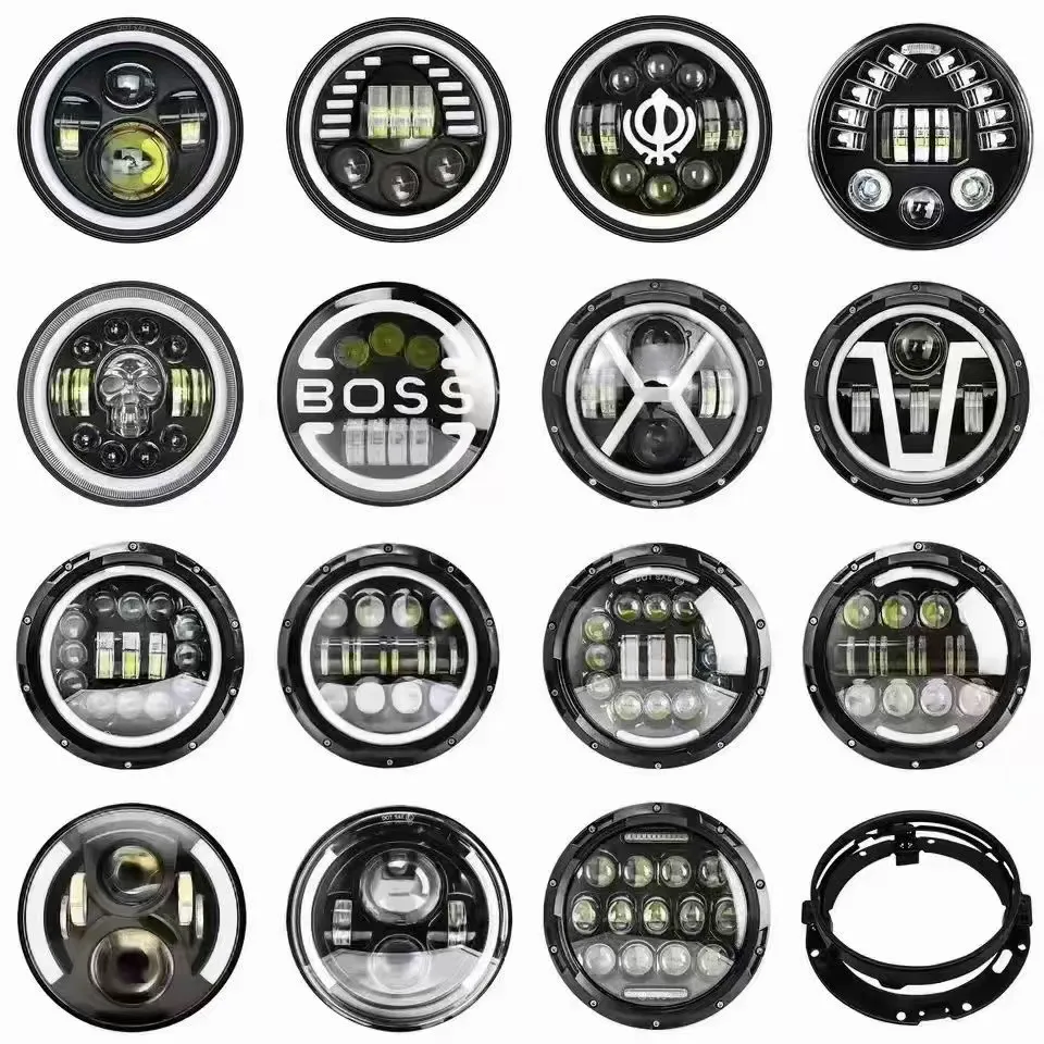 Headlight 7inch Round 9