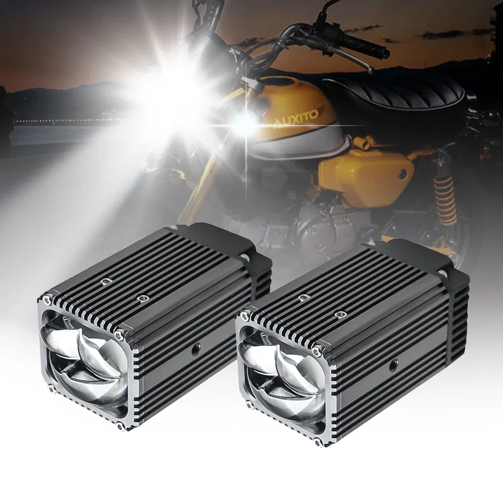 U313 Mini Grille Projector Lens Car Accessories Automotive Lighting System Multicolor LED Light Motorcycle Fog Light