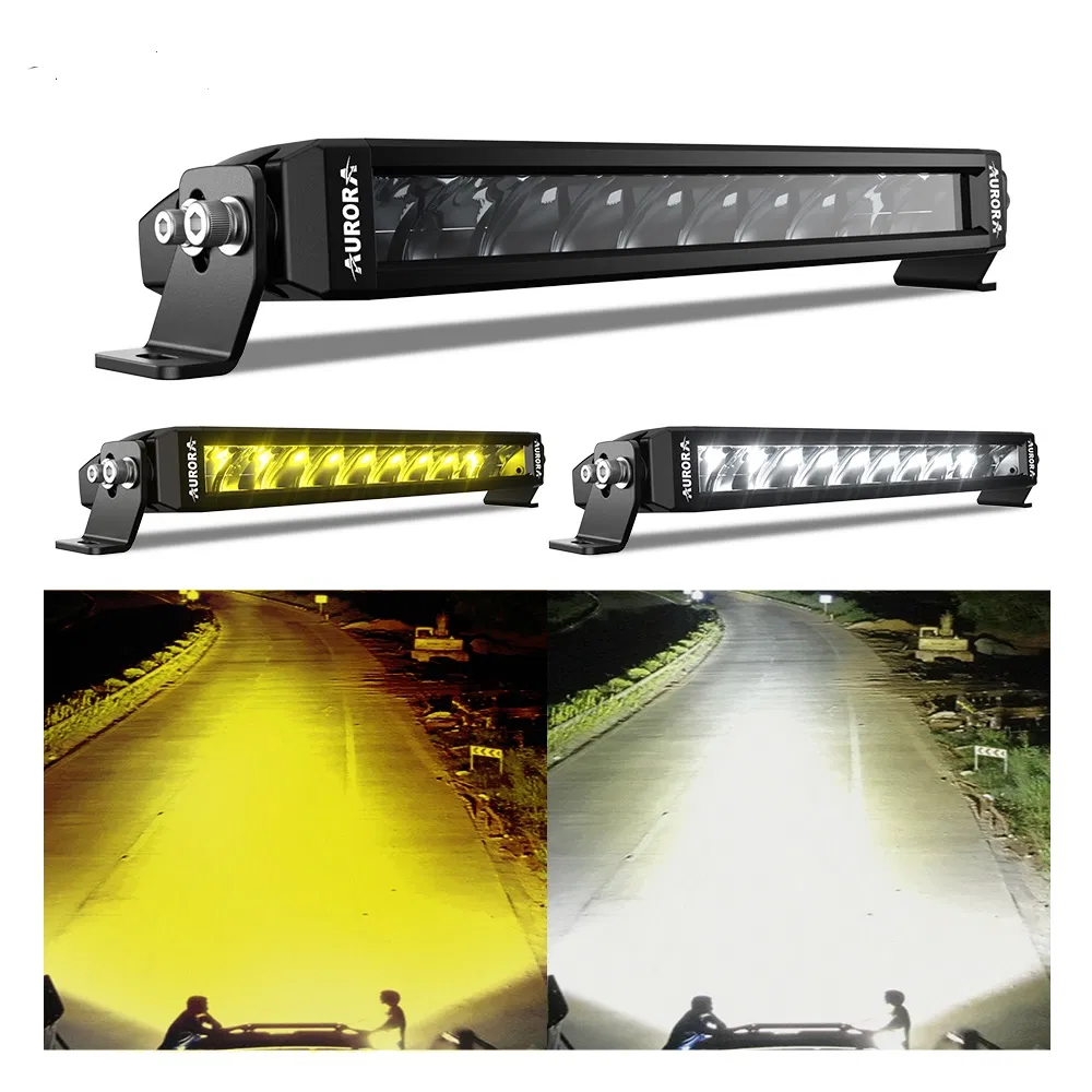 Dual Color RGB Single Row LED Lightbar for ATV UTV Truck