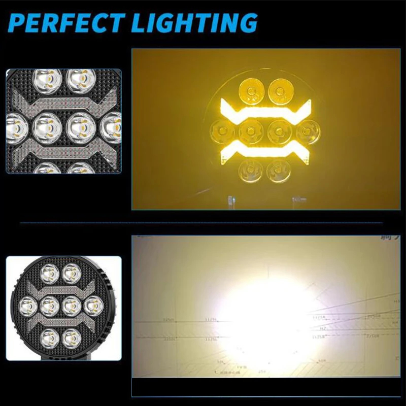 Factory Price Driving Lights LED Work Light Sealed Combo Light for Trucks Engineering Vehicles off-Road