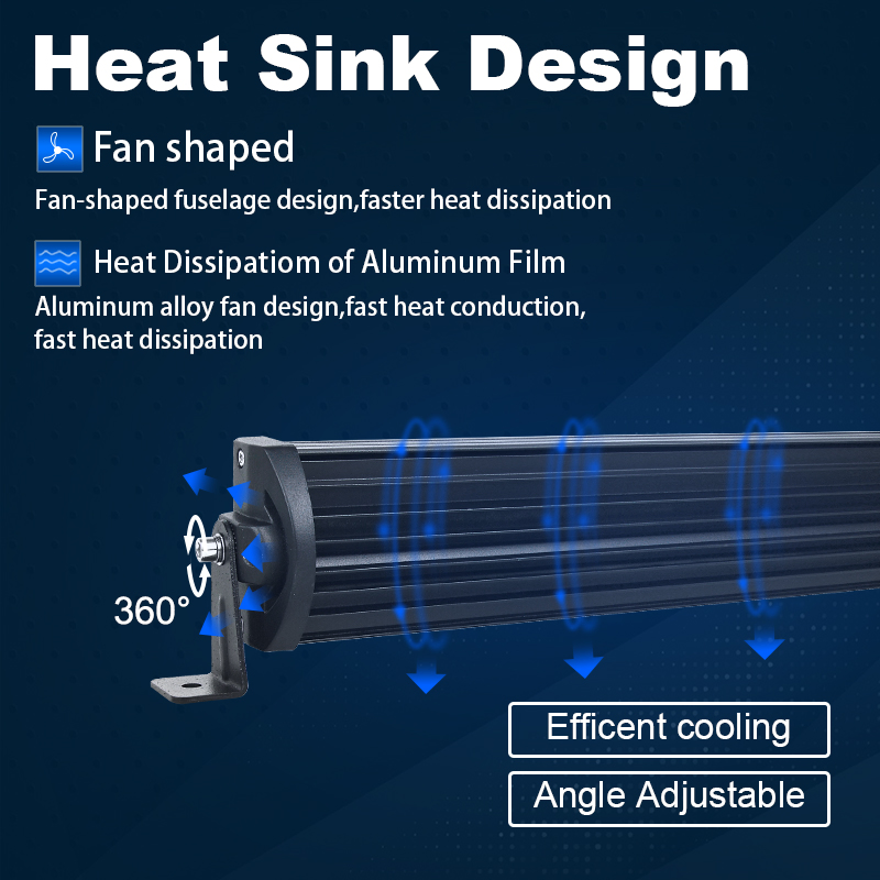 Plug &amp; Play 06-7D Series Truck Spotlights LED Light Bar Universal Fit for Suvs/Vans