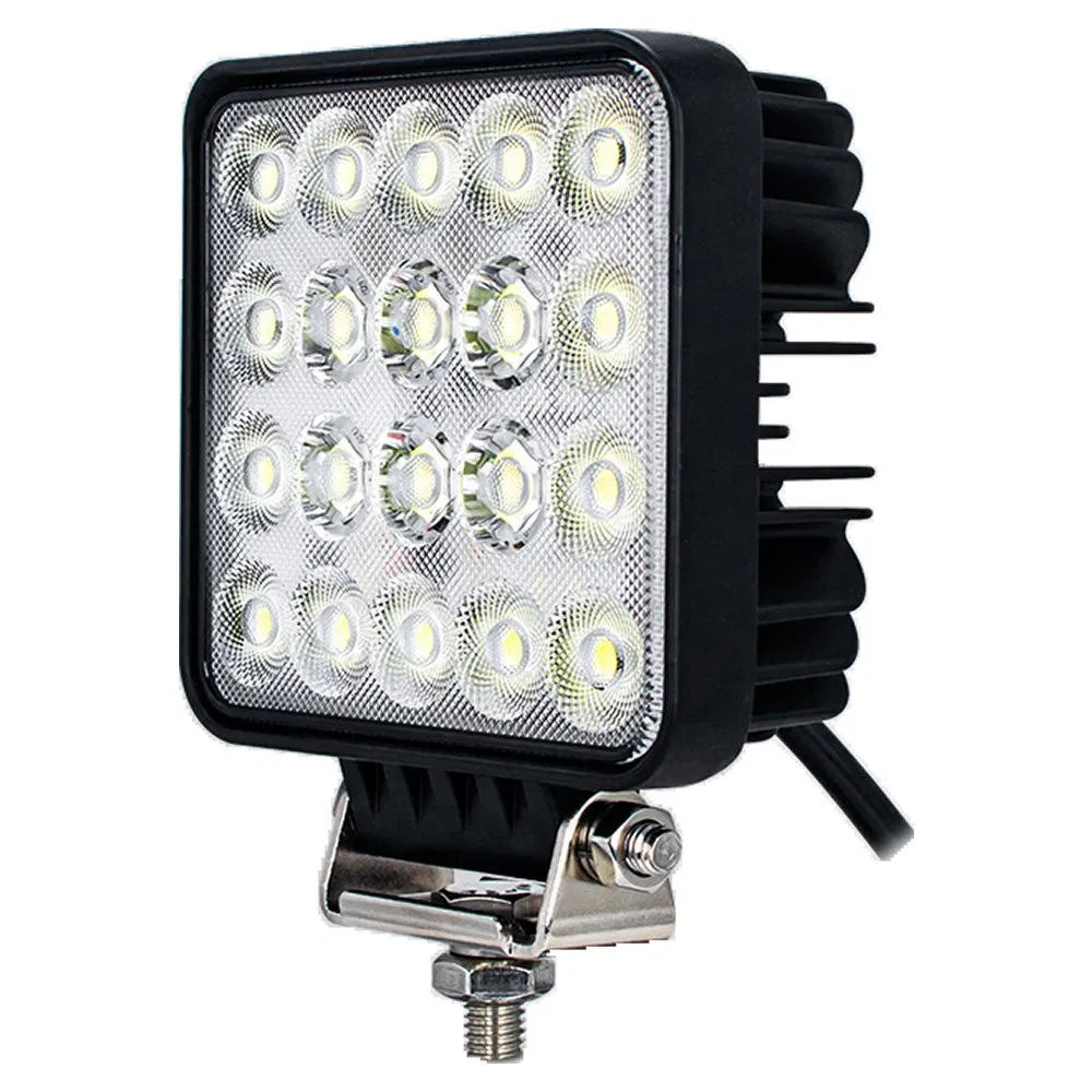 LED Work Light Driving Lights 3000K 6500K Dual Colors Combo Beam 20LED Chip LED Flood Light Shockproof for Engineering Vehicles