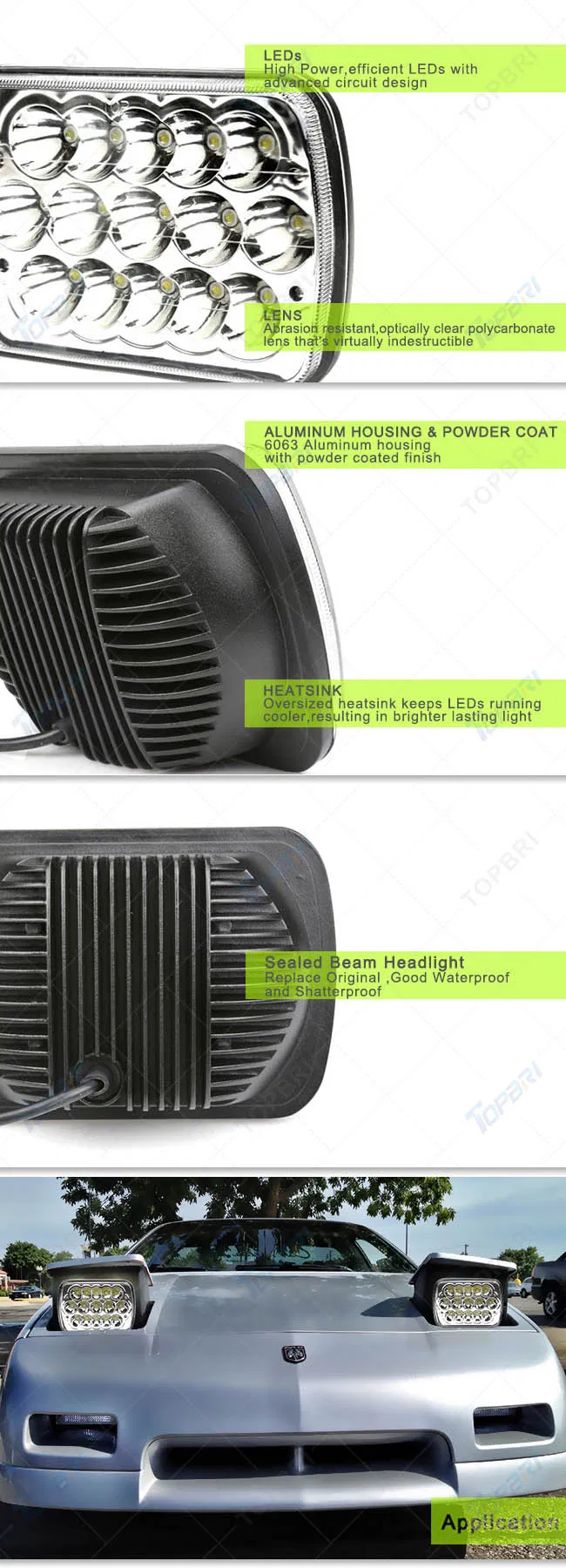 LED Headlight Detail