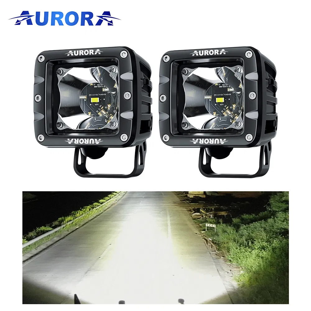 Aurora 2inch Dual Colors LED Offroad Uvt ATV Spot Driving Work Light LED Fog Light