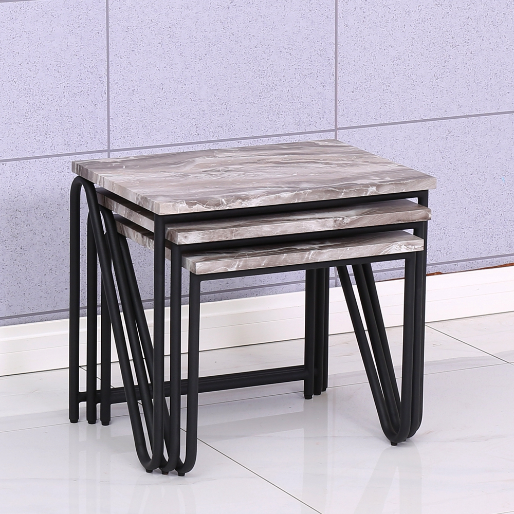 MDF end table set modern