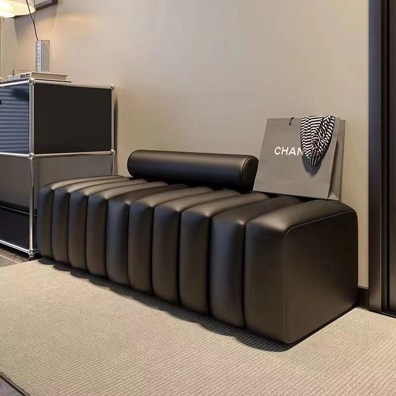 Entryway Shoe Bench Designer Long Strip Sofa Bench Creative Unique Design for Small Living Rooms Home Use