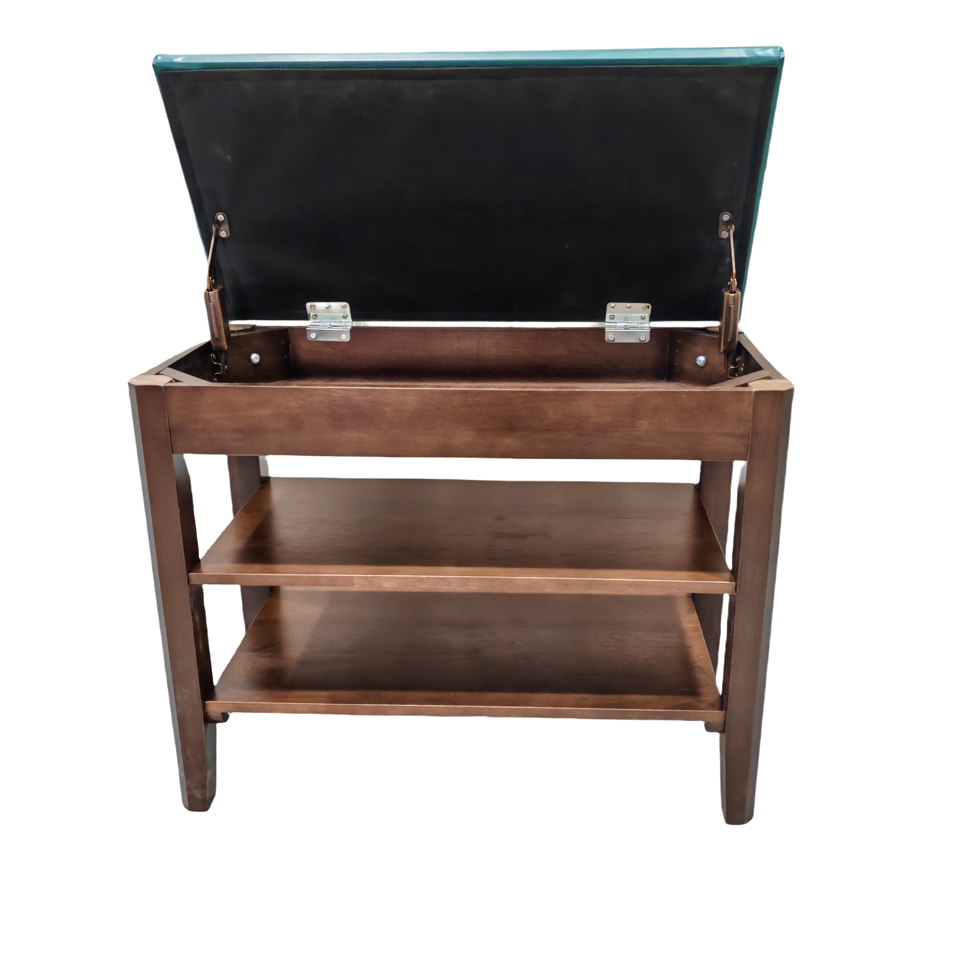Luxury Modern Rubber Wood Shoe Rack Soft Cushion Entryway Bench Space-Saving Freestanding Design 50 Pair Capacity Living Room