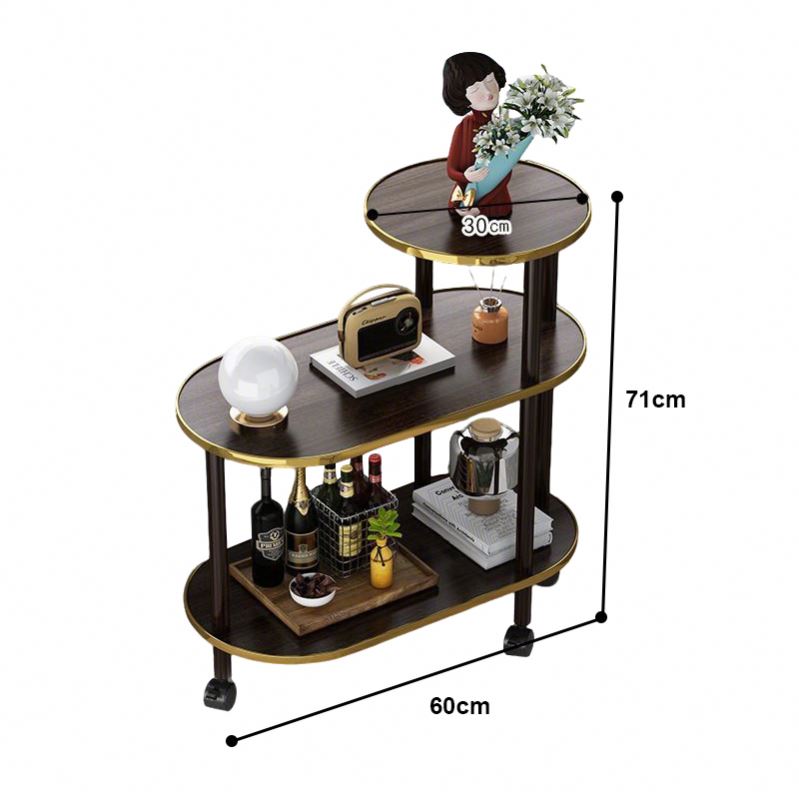 Side Table for Living Room End Table for Sofa and Bedside Round Top Nightstand Coffee Table With Sturdy Legs