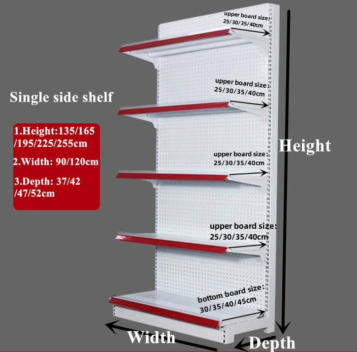 Hot Selling Modern Metal Shelving/Storage/Gondola/Pharmacy Shelving Storage Rack/Display/Book/Used Supermarket Shelf of Retail