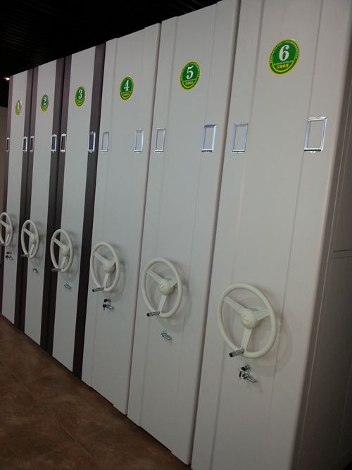 Manual Mobile Shelving Filing Compact Shelving Metal Office Bookshelf