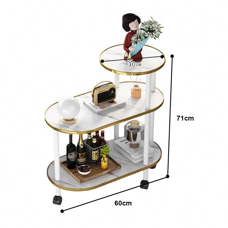 Side Table for Living Room End Table for Sofa and Bedside Round Top Nightstand Coffee Table With Sturdy Legs