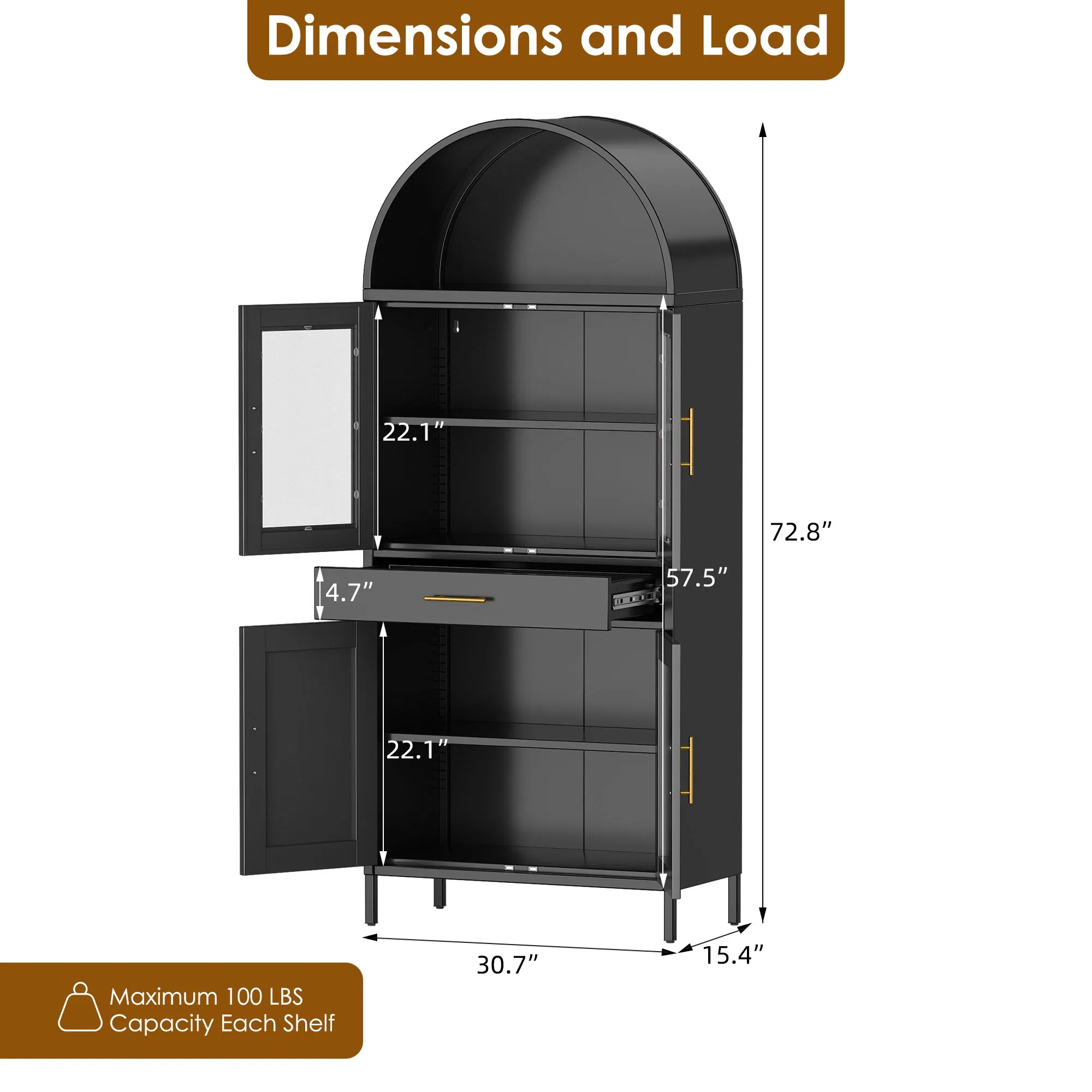 Glass Door Display Book Shelf Cabinet Modern Living Room Metal Storage Cabinet