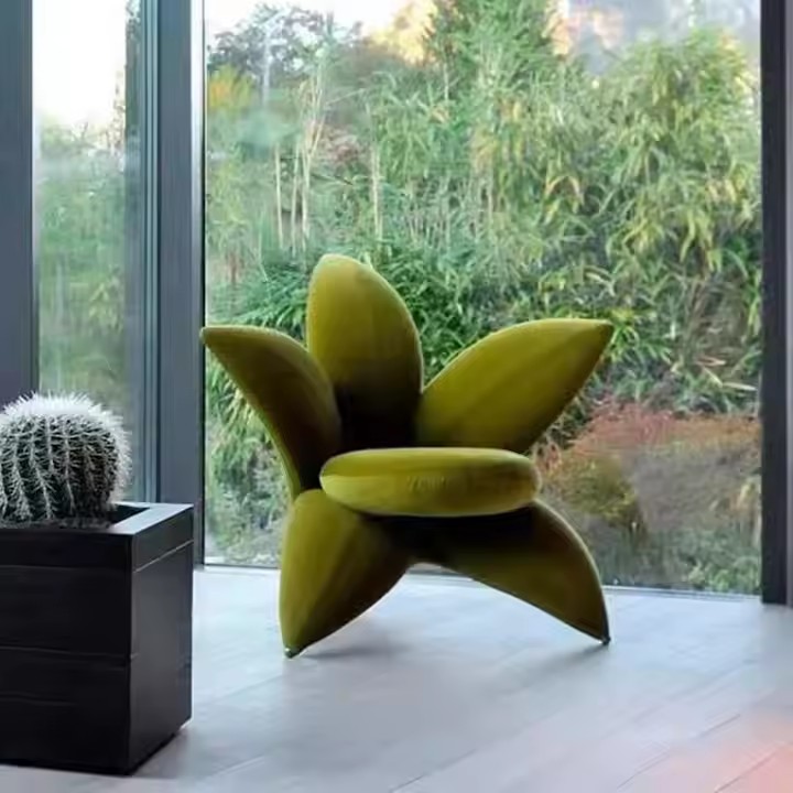 New Style Contemporary Dining Living Room Creative Luxury Single Fabric Leisure Sofa Lounge Hotel Accent Armchair