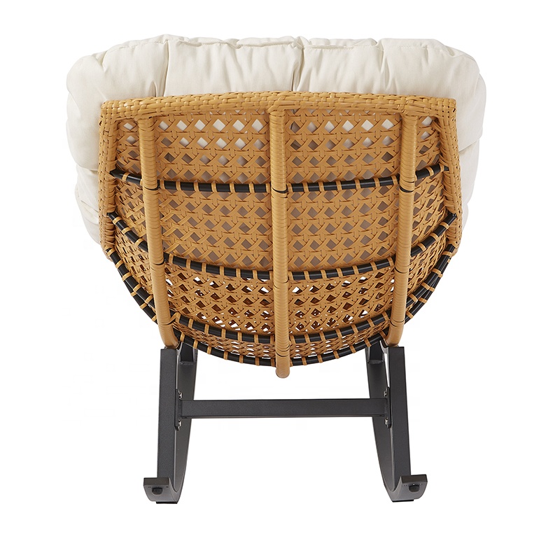Modern Leisure Patio Wicker Furniture Outdoor Garden Porch Rattan Aluminum Rocking Chairs for Sale