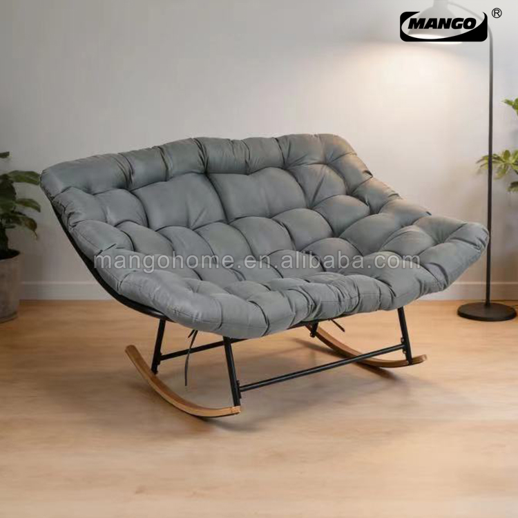 Deluxe Outdoor and Indoor Patio Rocking Rattan Chair