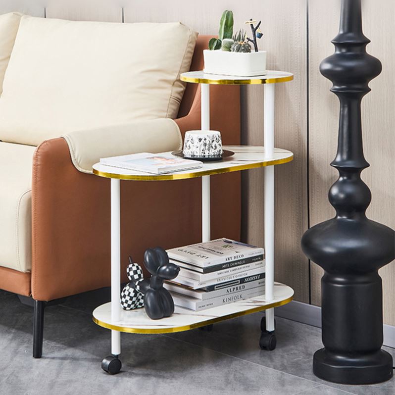 Side Table for Living Room End Table for Sofa and Bedside Round Top Nightstand Coffee Table With Sturdy Legs