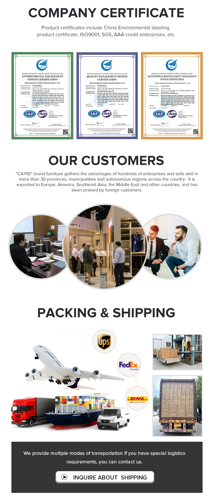 Packaging method display