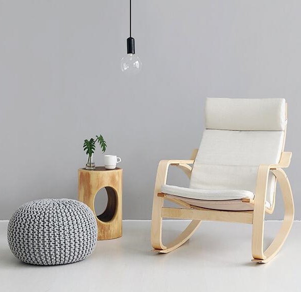 Modern Appearance and Home Furniture General Use Relax Wood Rocking Chairs