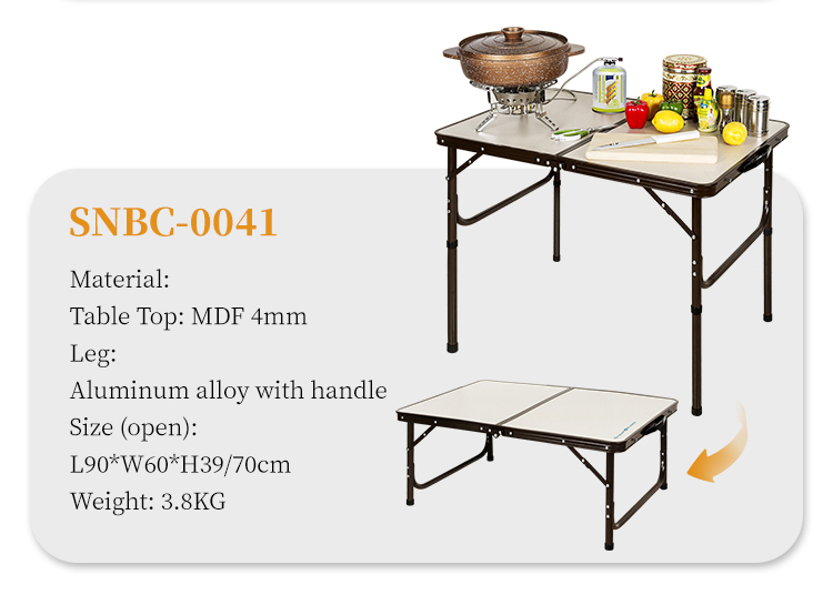 Portable Camping Side Table Ultralight Aluminum Folding Beach Table with Carry Bag for Outdoor Cooking Picnic Camp Boat Travel