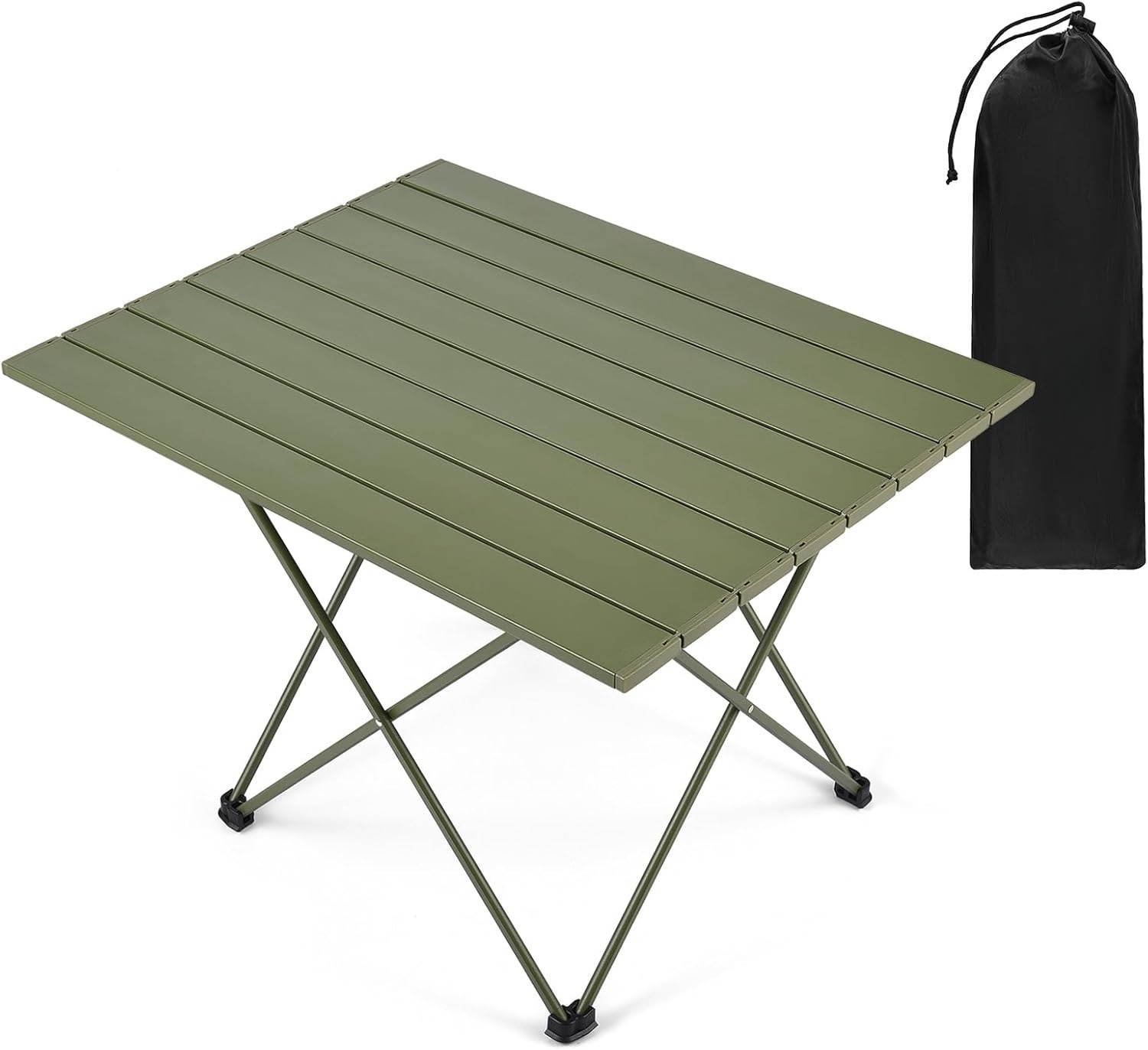 Ultralight Portable Camping Side Table Small Folding Outdoor Metal/Aluminum Table for Car &amp; Camping Roll up Panel Style