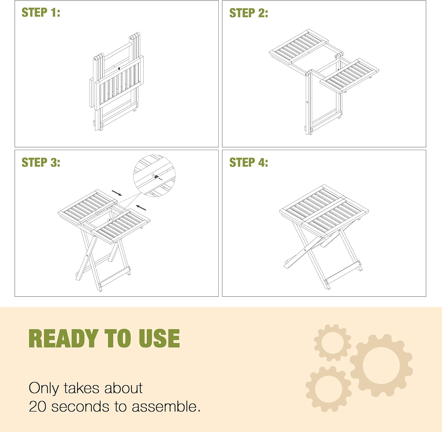 Folding Table Detail 7
