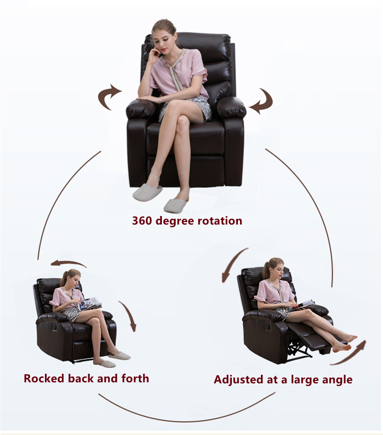 Detailed View of Recliner Sofa