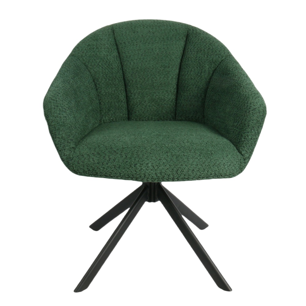 Wholesale Durable Eco-Friendly Modern Velvet Swivel Accent Chair Arm Leisure Chair Metal Legs for Bedroom Living Room Hotel Use