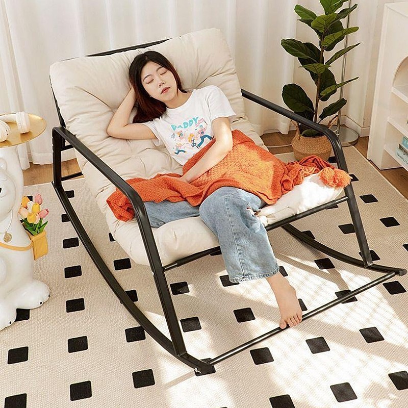 Factory Direct Sale Bedroom Balcony Home Double Adult Lounge Chair Enlarged Widened Adjustable Rocking Chair