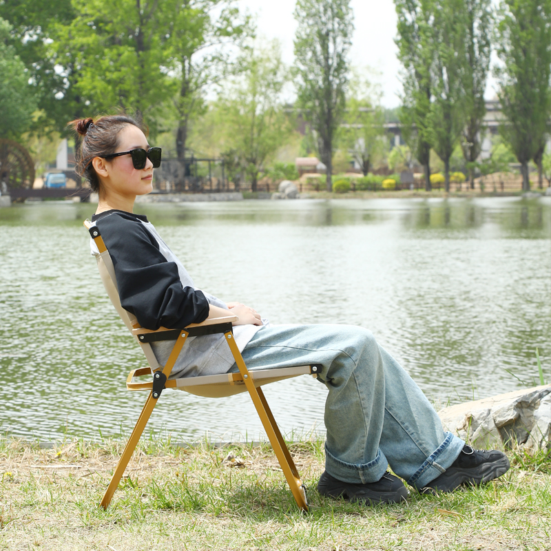 Factory Outdoor Portable Lounge Chair Foldable Beach Chair Folding Camping Chair for Adults