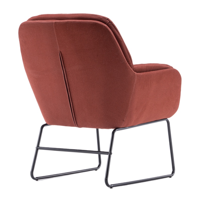 Fabric Modern Accent Chair Living Room Armchair