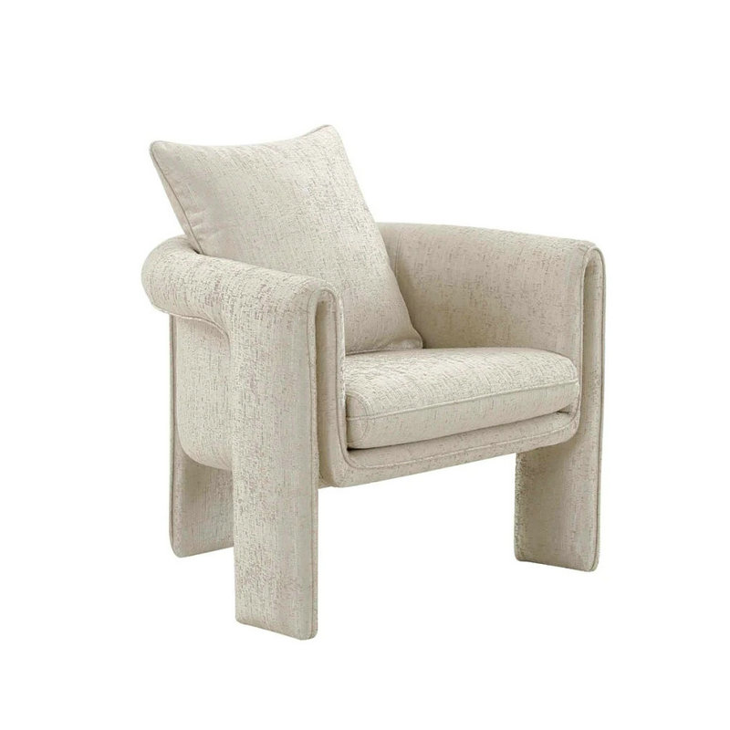 Modern Royal Lounge Armchairs Living Room Velvet Accent Chair Upholstered Single Sofa Chair Comfy Club Chair With Scooped Arms