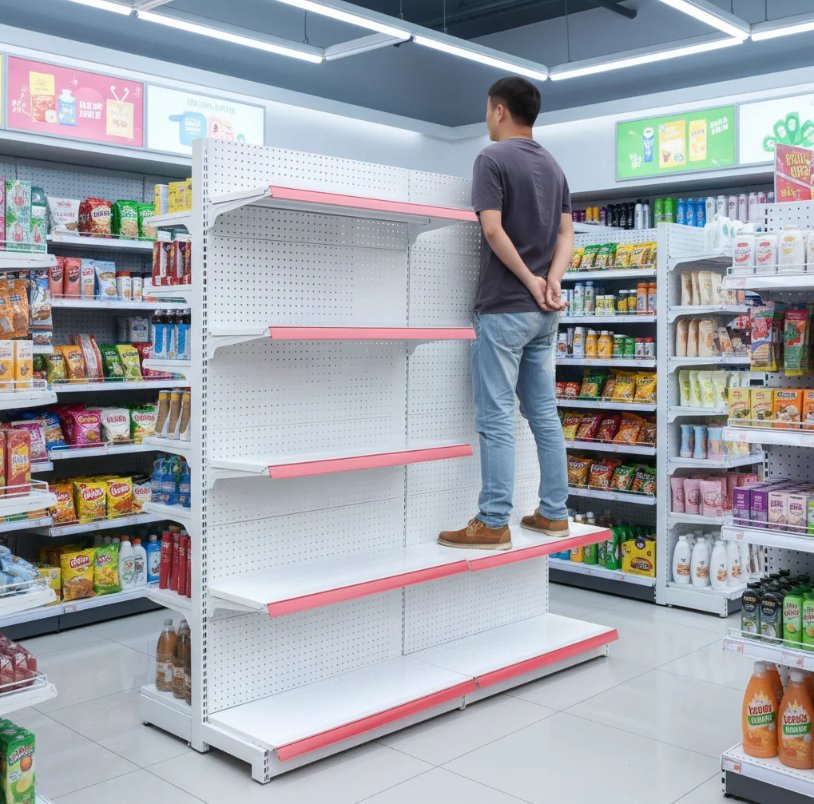 Hot Selling Modern Metal Shelving/Storage/Gondola/Pharmacy Shelving Storage Rack/Display/Book/Used Supermarket Shelf of Retail