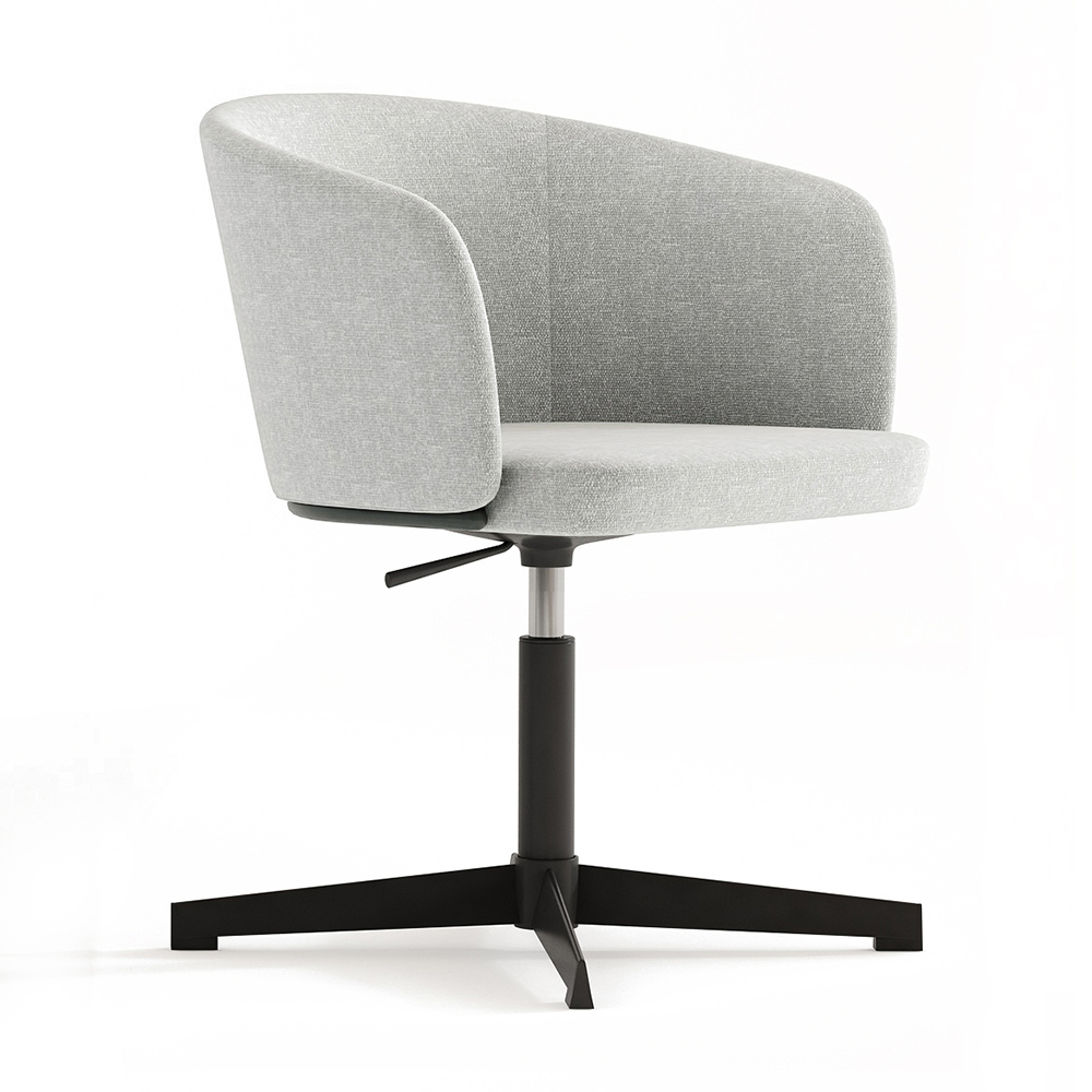 Armrest Design Nordic Negotiation Contract Furniture Foshan Chair Factory Swivel Lifting Fabric Upholstery Task Office Chairs