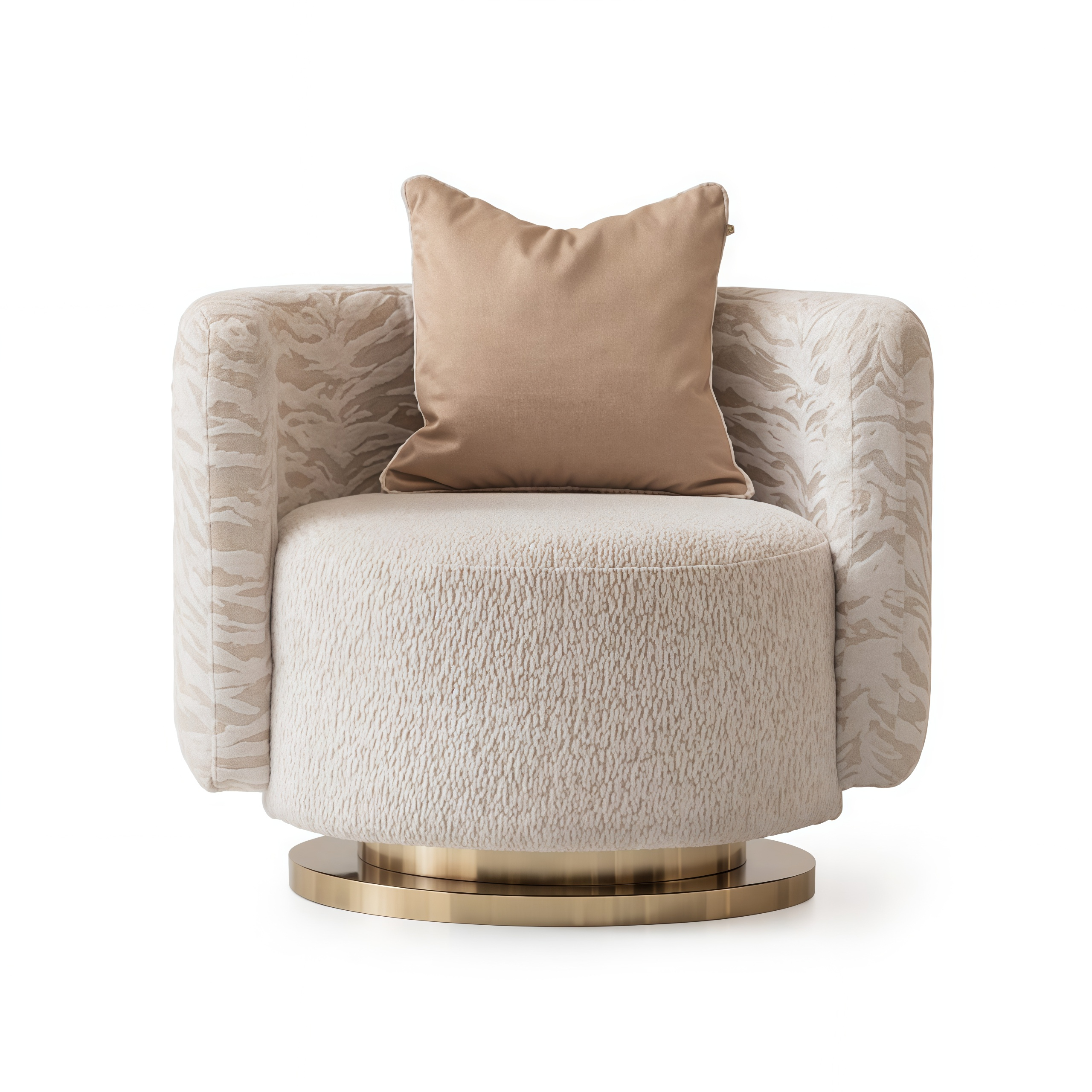 High Quality Postmodern Leisure Chair Fabric Accent Chair with Stainless Steel Leg Luxury Living Room Sofa for Bedroom Use