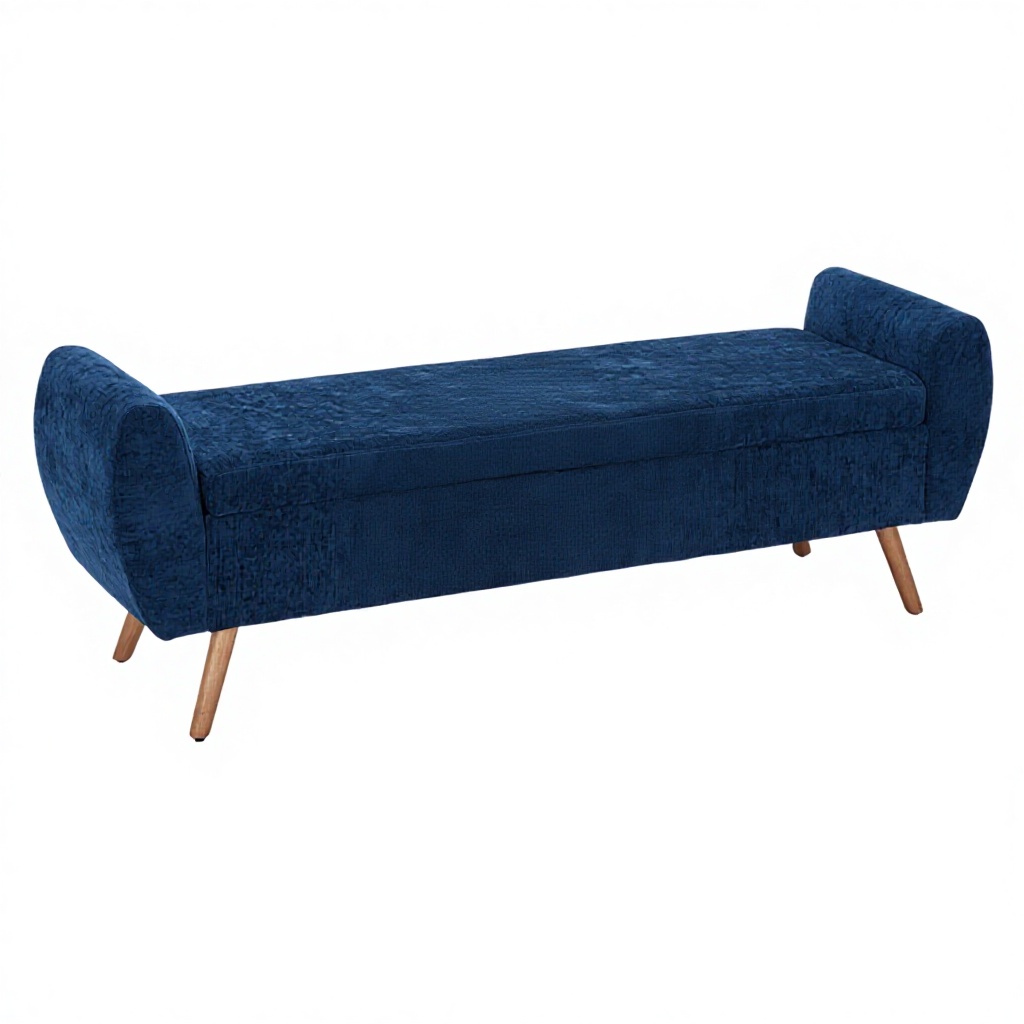 Modern Durable Eco-Friendly Multi-Function Soft Fabric Ottoman Stool Storage Bench for Bedroom Living Room Entry Hotel Use